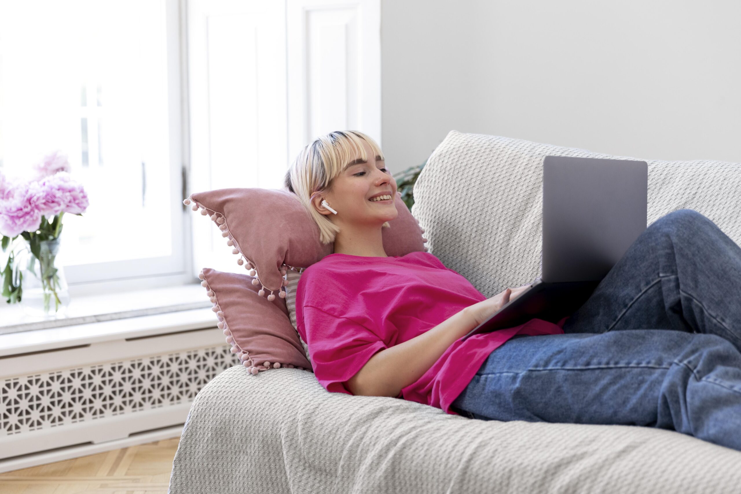 young-woman-working-from-home